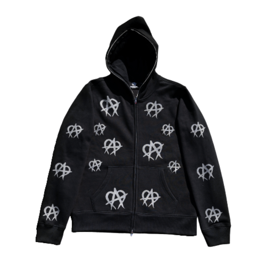 Anarchy Full Zip Up Black