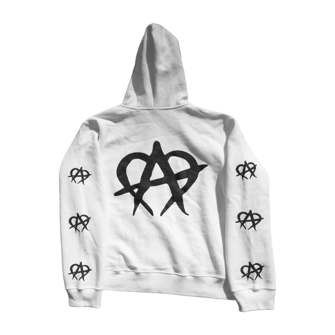 Anarchy Full Zip Up White