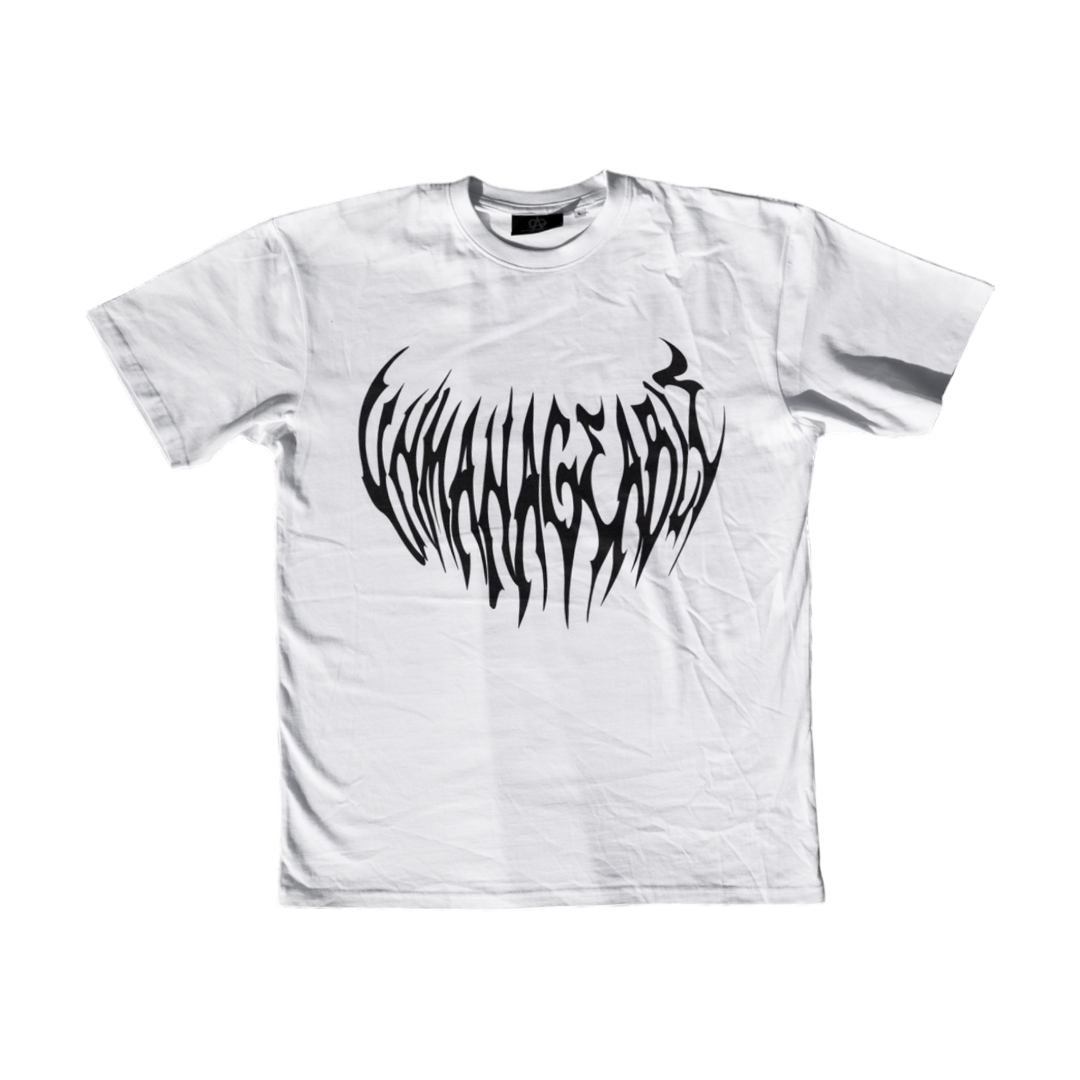 Unmanageable Reflective Tee (White T-Shirt)