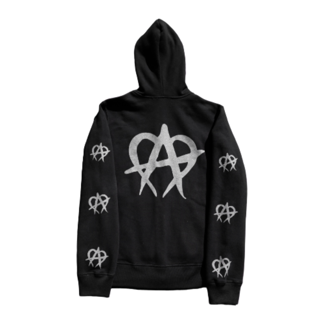 Anarchy Full Zip Up Black