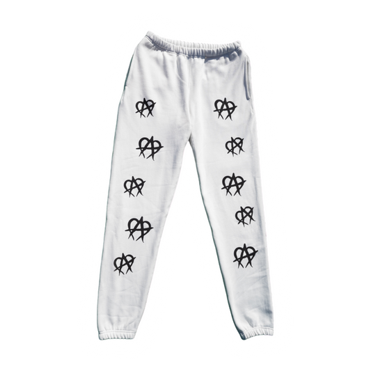 Anarchy Reflective Sweatpants White