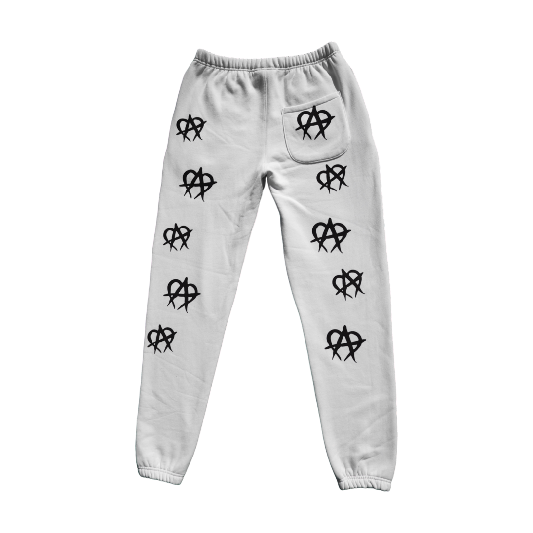 Anarchy Reflective Sweatpants White