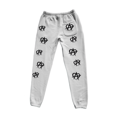 Anarchy Reflective Sweatpants White