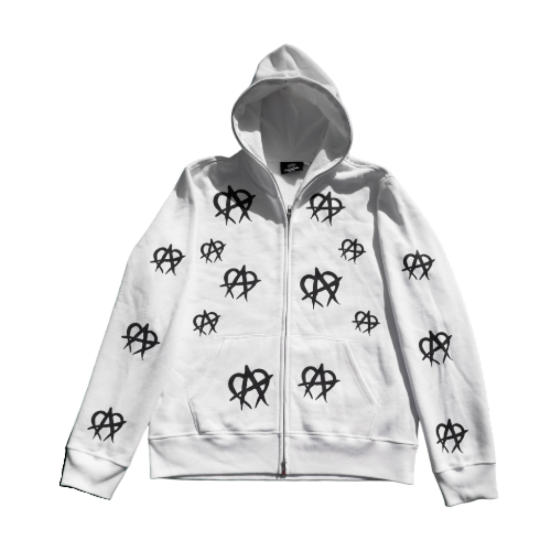 Anarchy Full Zip Up White