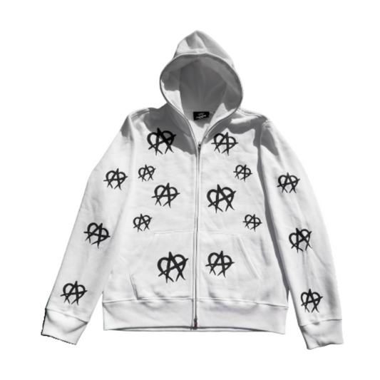 Anarchy Full Zip Up White