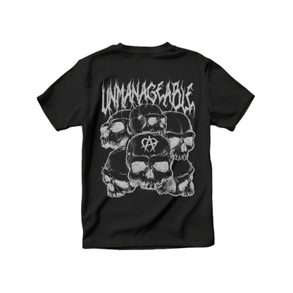 Reflective Skull Black T Shirt