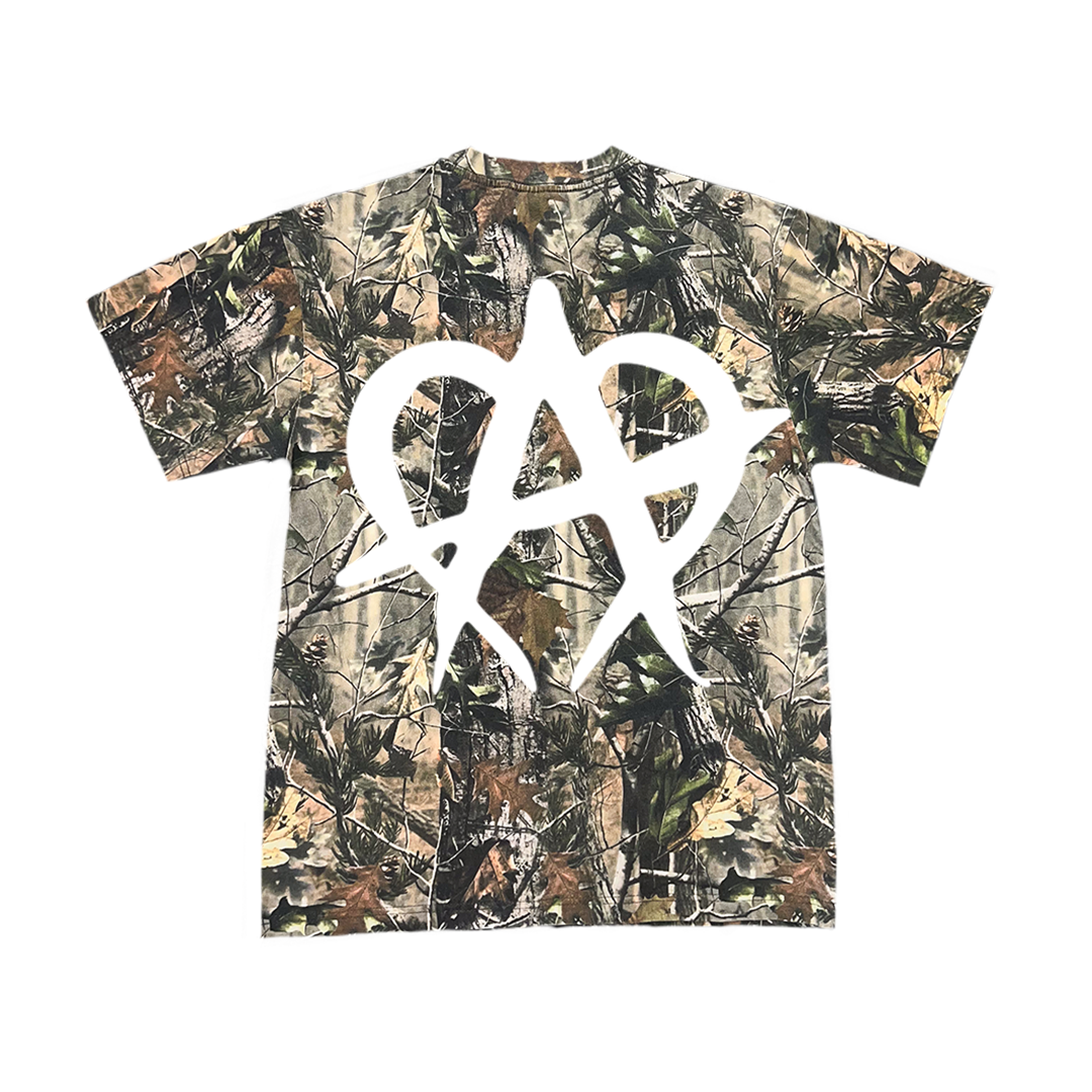 White Anarchy Camo T Shirt