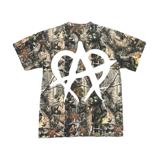 White Anarchy Camo T Shirt