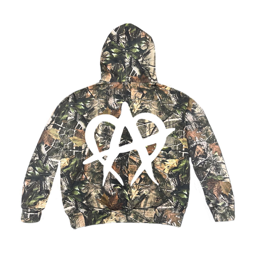 White Anarchy Camo Hoodie