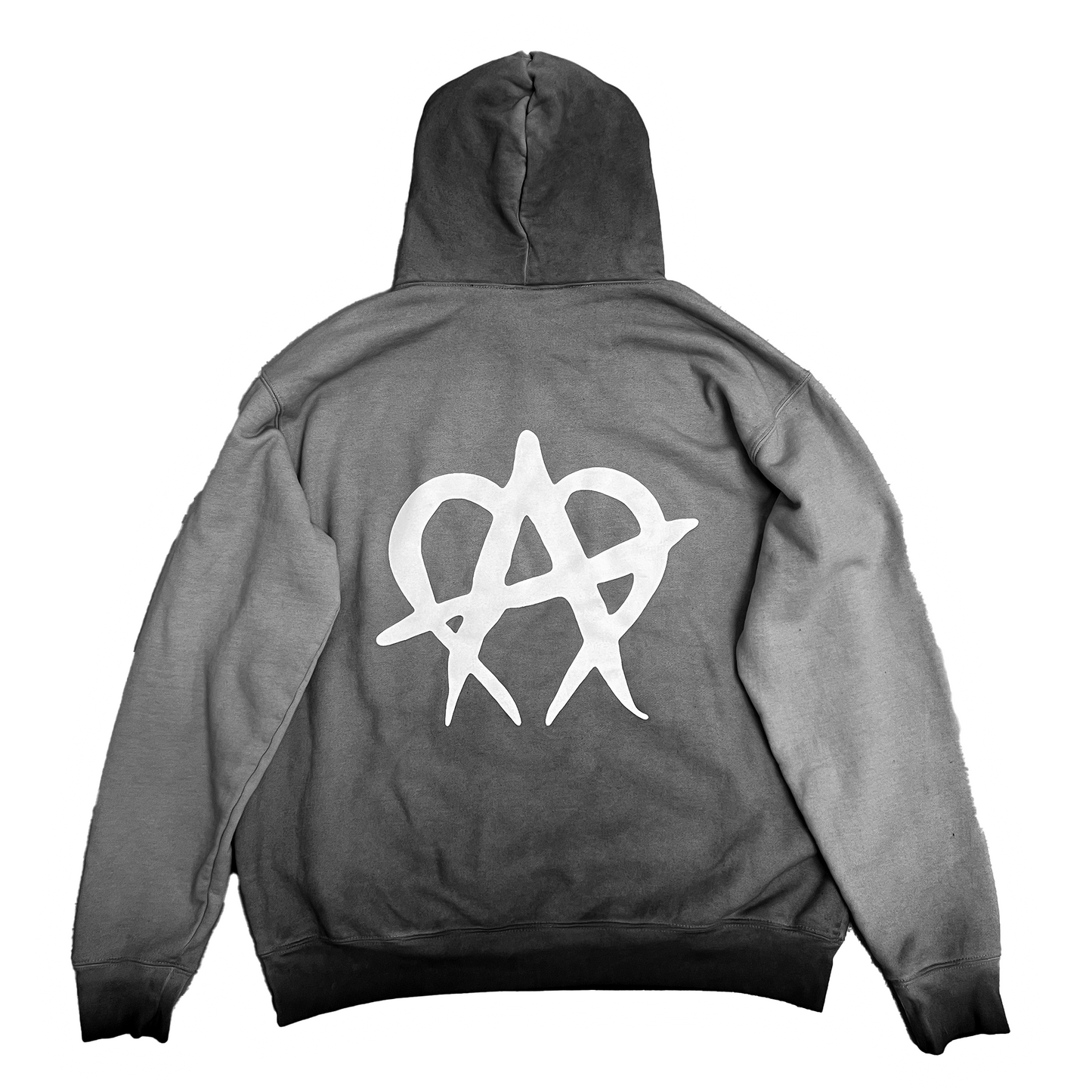 Anarchy White Logo Hoodie Midnight Terrain